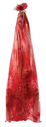 The Costume Center 72" Clear and Red Inflatable Body in Bag Halloween Props